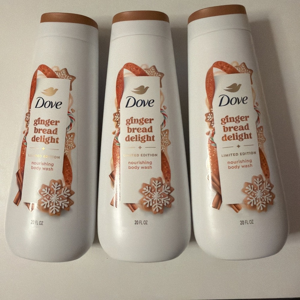 Dove Gingerbread Delight Body Wash, Limited Edition Holiday 20 oz - LOT OF 3 - Picture 5 of 5